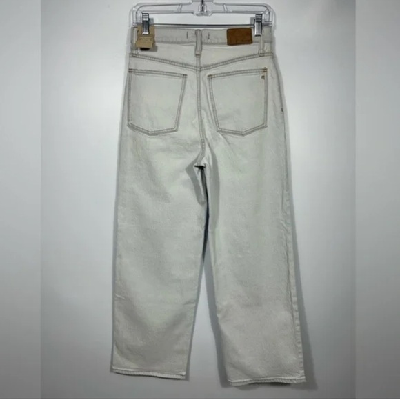 MADEWELL The Perfect Vintage Wide Leg Crop Jeans Women's SZ 29 Blue Light Wash - Picture 9 of 17